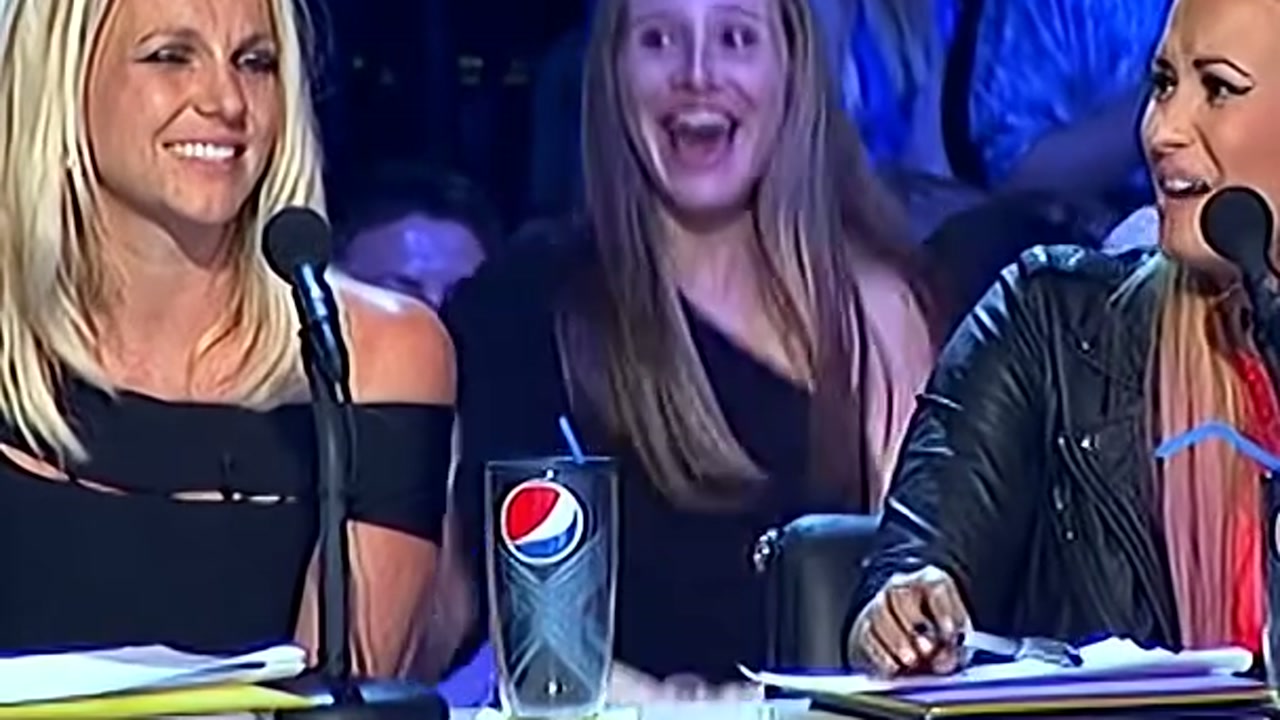 The X Factor judges react with surprise during Willie Jones's audition